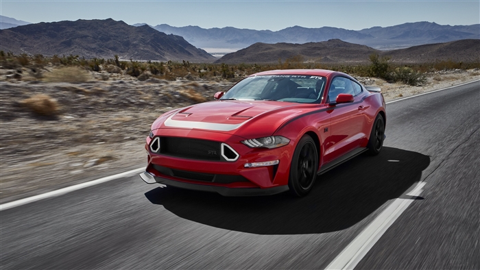 Red Ford Mustang RTR 2019 4K