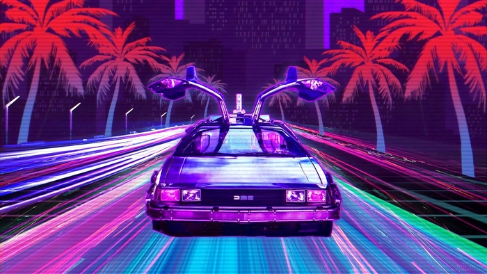 Retro Lux Cars Retrowave