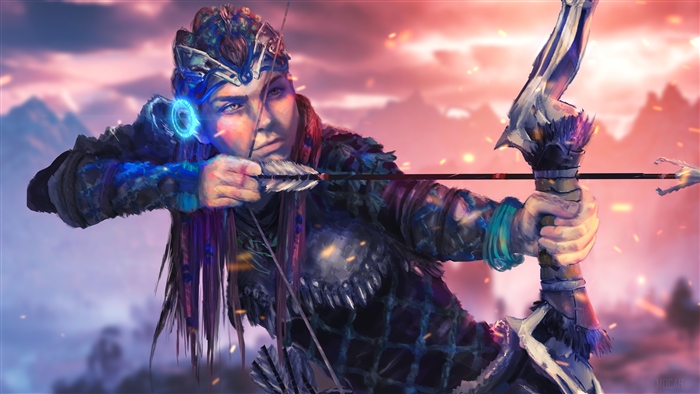 Aloy from Horizon Zero Dawn Fan Art 4K