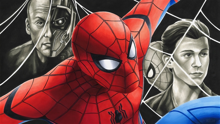 Spider-Man from Spider-Man: Homecoming with Vulture and Peter Parker