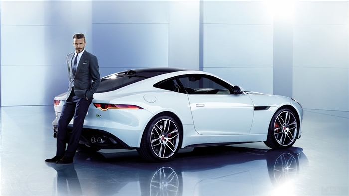 David Beckham with Jaguar F-Type 4K