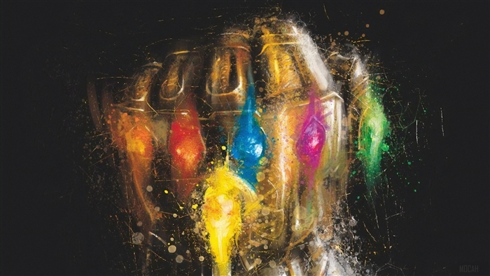 Thanos's Infinity Gauntlet with Infinity Stones 4K