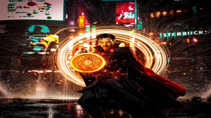 Doctor Strange Opening Portal Art