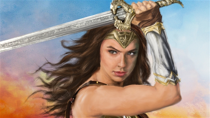Wonder Woman with Sword 4K