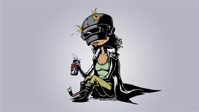Pubg Girl Drinking Redbull 4K