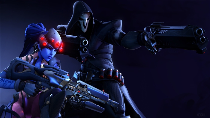 Reaper and Widowmaker from Overwatch 4K