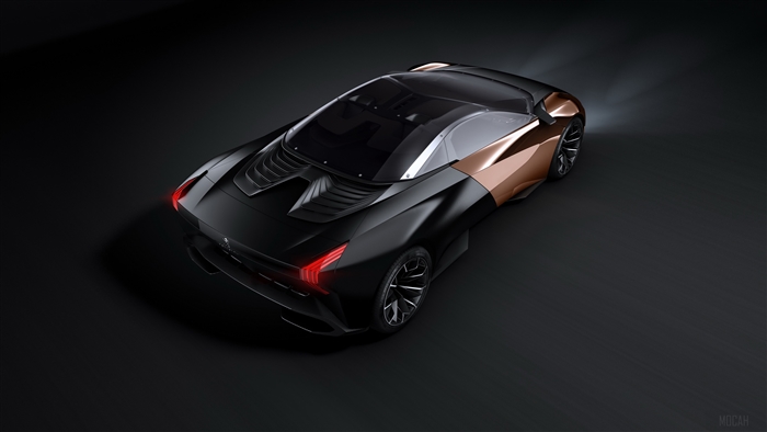 Peugeot Onyx Concept Car Rear View 4K