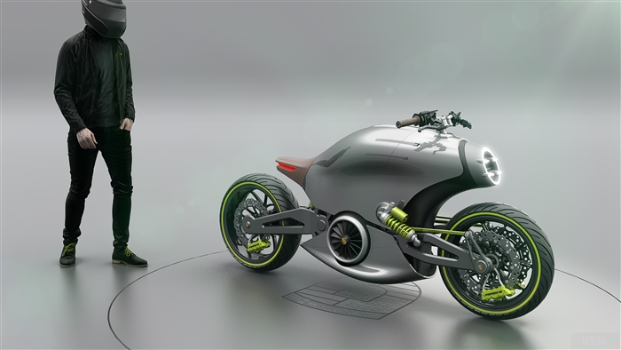 Porsche 618 concept motorcycle 4K