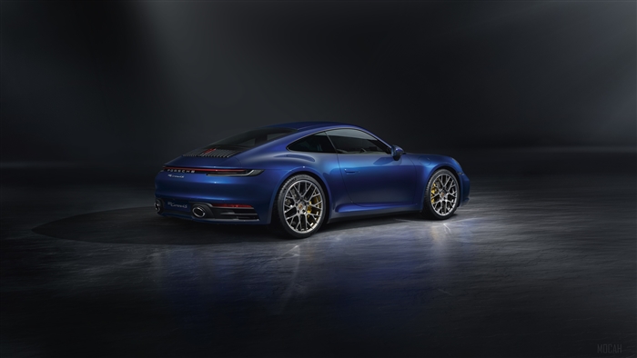 Blue Porsche 911 Carrera 4K