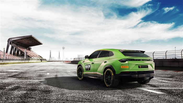 2018 Lamborghini Urus ST-X Concept on Racetrack