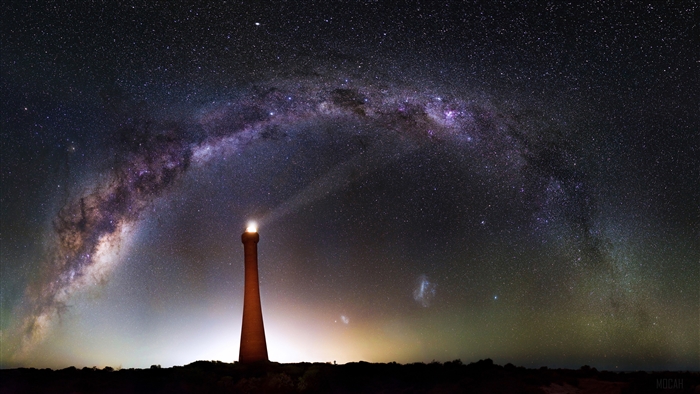 Milky Way Over Lighthouse