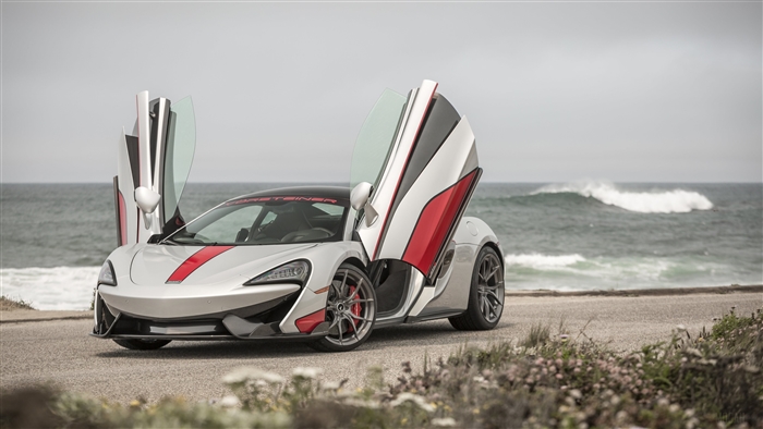 Custom Gray McLaren 570S With Vertical Doors