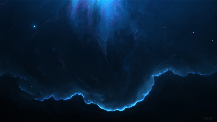 Blue Nebula Space 4K