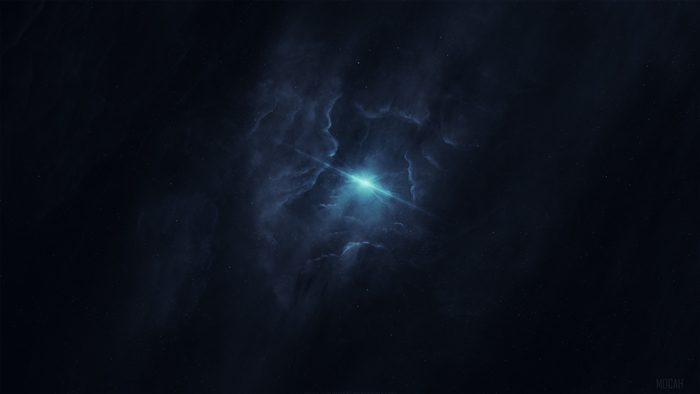 Bright star in a dark nebula 4K