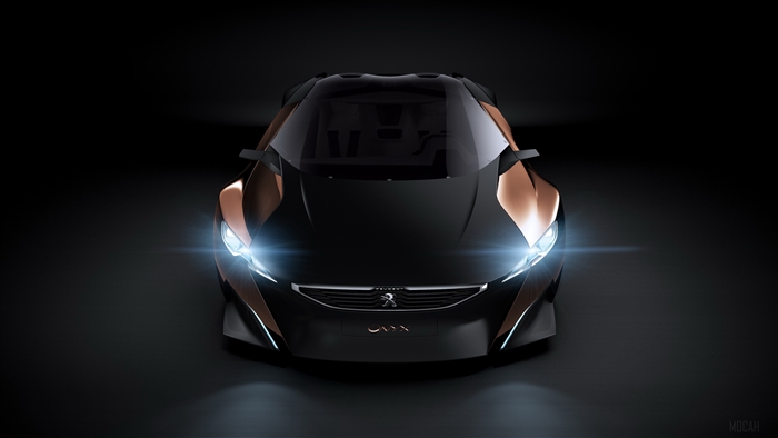 Peugeot Onyx Concept Car Front View 4K
