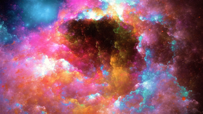 Colorful Nebula Digital Art