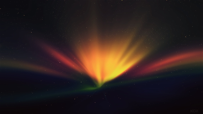 Space Abstract Aurora 4K