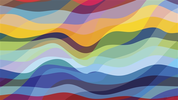 Colorful Abstract Wavy Pattern 4K