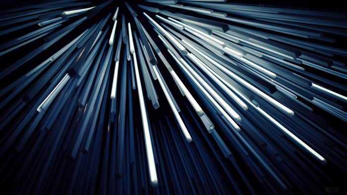Abstract shapes of pipes in 4K