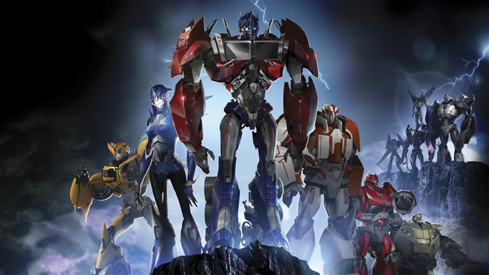 Optimus Prime and Autobots from Transformers Prime 4K