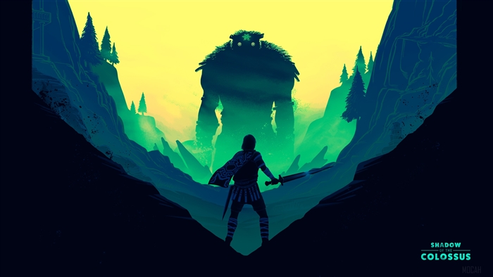 Wander and Colossus from Shadow of the Colossus Fan Art 4K