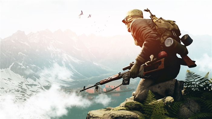 Soldier with rifle in Vigor 4K