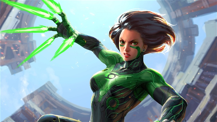 Green Lantern from Alita Battle Angel 4K