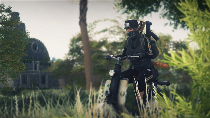 Pubg Girl On Scooter