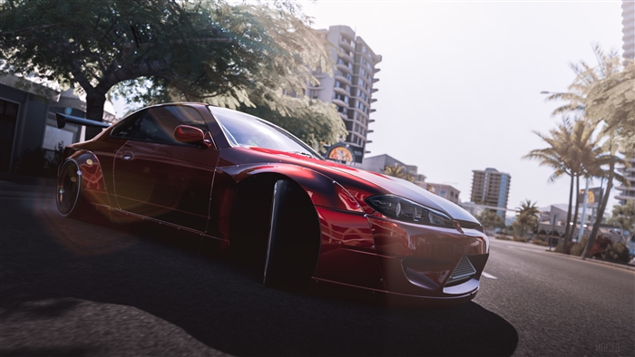 Red Nissan Silvia S15 in Forza Horizon 4 4K