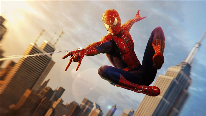 Spider-Man Swinging Through the City 4K