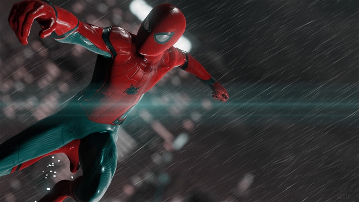 Spider-Man in the Rain 4K