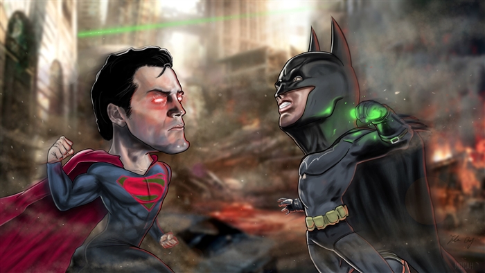 Superman vs. Batman Editorial Design 4K