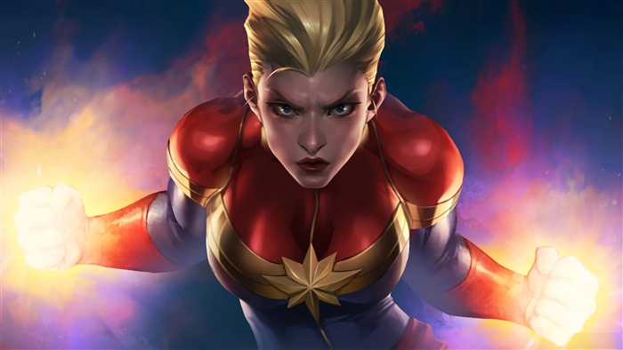 Captain Marvel from Marvel Comics 4K
