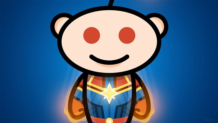 Reddit Snoo as Captain Marvel 4K