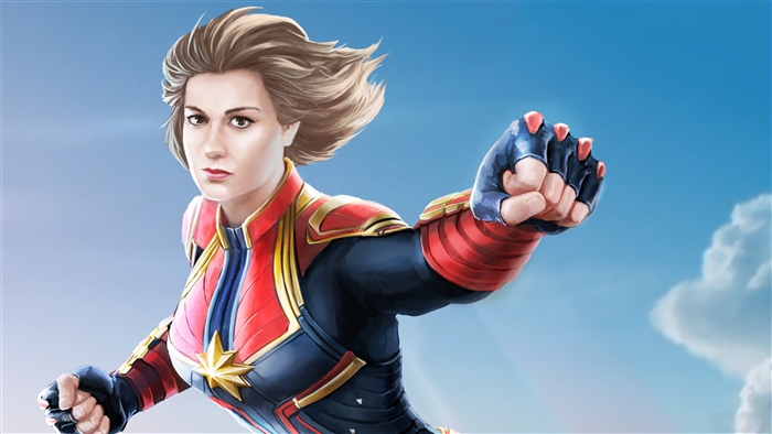 Captain Marvel 4K Art