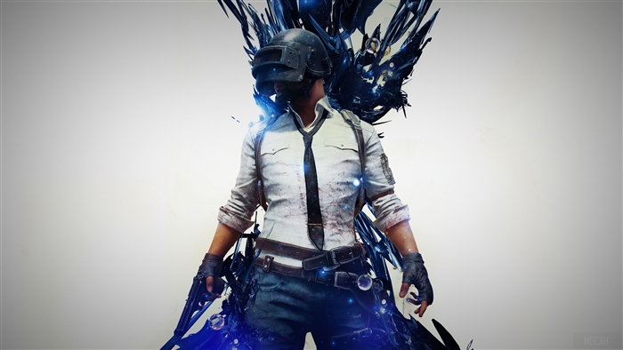 PlayerUnknowns Battlegrounds character with dark energy 4K