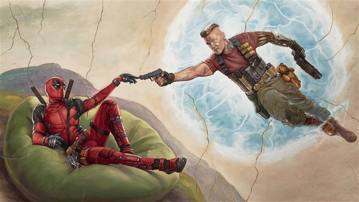 Deadpool and Cable from Deadpool 2 4K