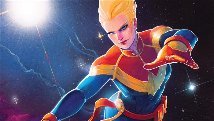Captain Marvel from Marvel Comics 4K
