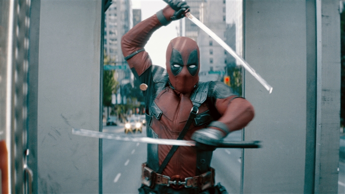 Deadpool from Deadpool 2 with Katanas