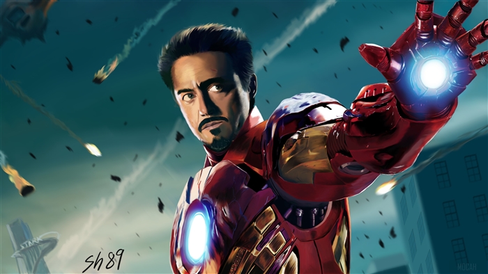 Iron Man in action