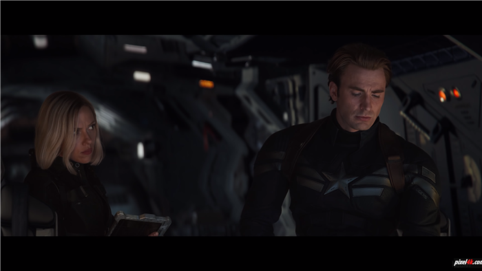 Captain America and Black Widow from Avengers 4K