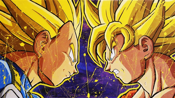 Goku and Vegeta from Dragon Ball 4K