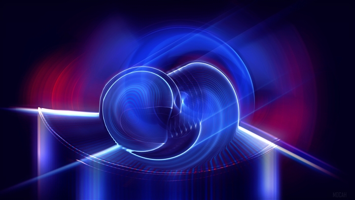 Abstract Fractal Glow Digital Art 4K