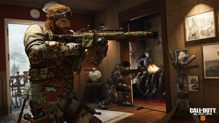 Characters from Call of Duty: Black Ops 4 in Nuketown 4K