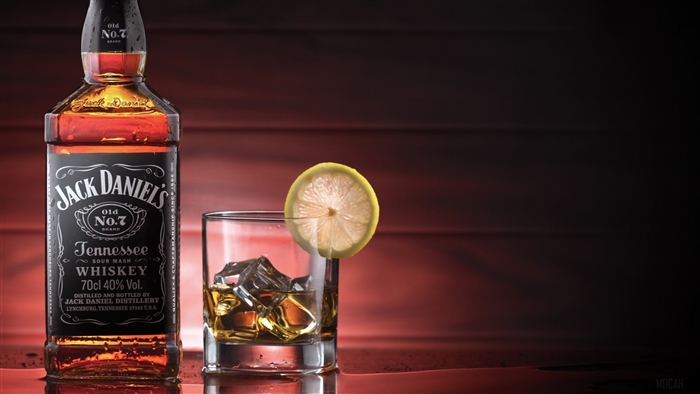 Jack Daniel's Old No. 7 Whiskey Bottle and Glass