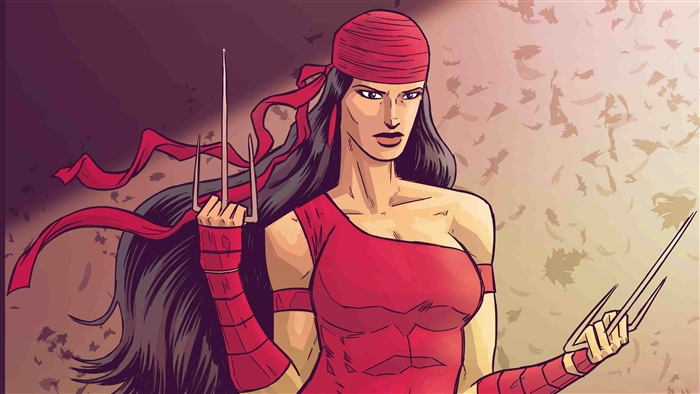 Elektra Natchios holding sais