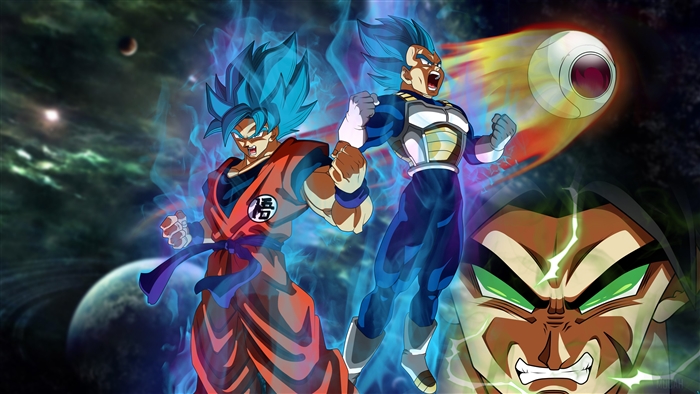 Goku and Vegeta from Dragon Ball Super 4K