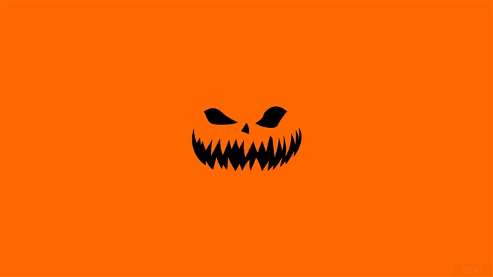 Halloween pumpkin face 4K
