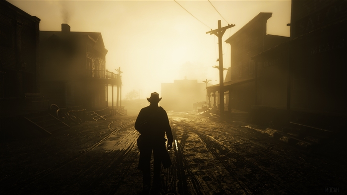 Man in cowboy hat in Red Dead Redemption 2 4K