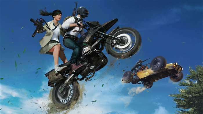 PlayerUnknown's Battlegrounds 4K Bike Jump